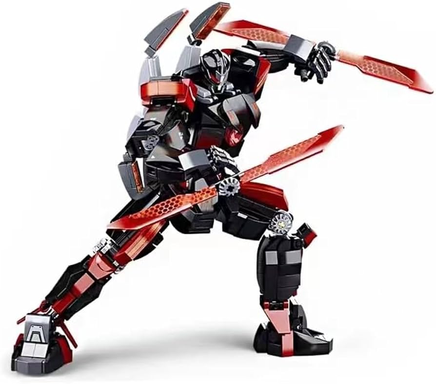 Amazon.com: Dark Wanderer Building Bricks, Black Tech Mecha Robot